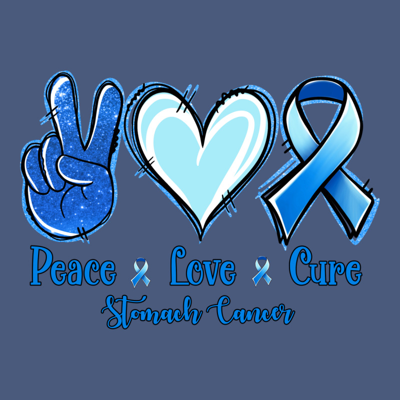 Peace Love Cure Stomach Cancer Vintage Hoodie by Jasminsmagicworld | Teevron