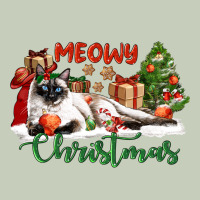 Siamese Cat Meowy Christmas Long Sleeve Tee | Teevron
