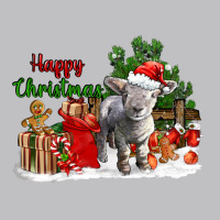 Happy Christmas Southdown Baby Sheep Long Sleeve Tee | Teevron