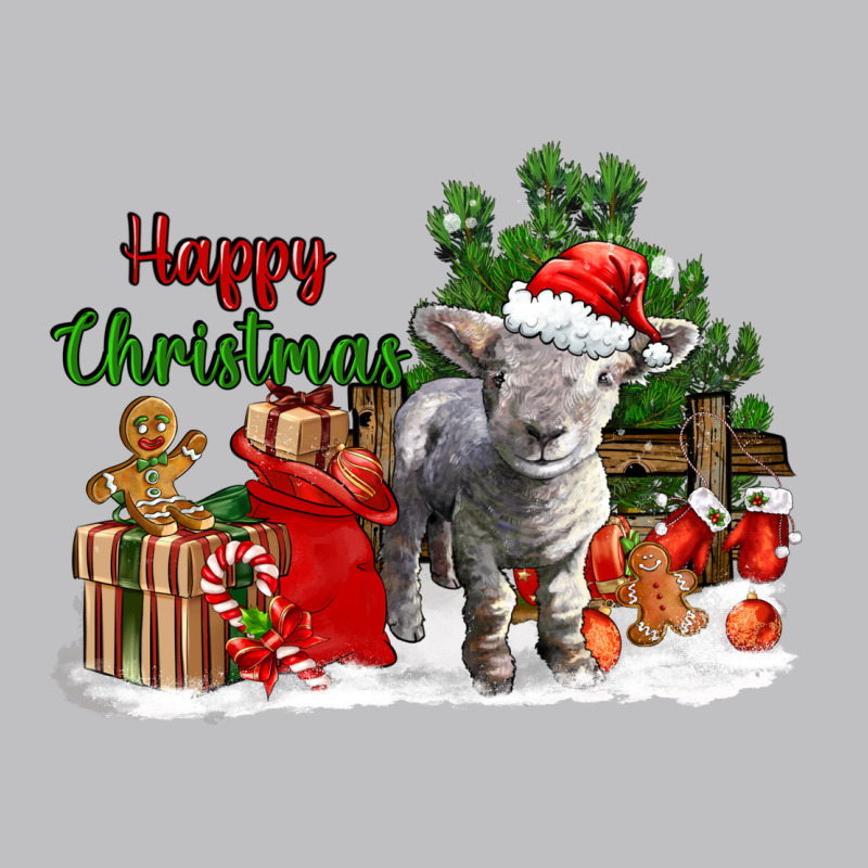 Happy Christmas Southdown Baby Sheep Long Sleeve Tee by LillyAllenDesigns | Teevron