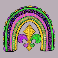 Mardi Gras Fleur De Lis Rainbow Vintage Tee | Teevron