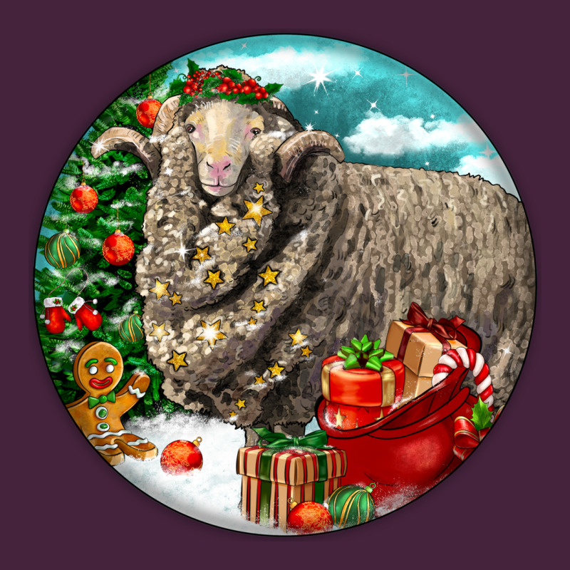 Christmas Merino Wool Sheep Long Sleeve Tee by LillyAllenDesigns | Teevron