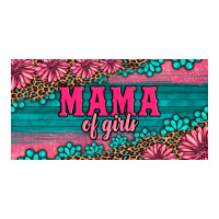 pink roses mama of girls license plate | Teevron