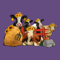 Cows With Sunflower Headbands Vintage Hoodie | Teevron