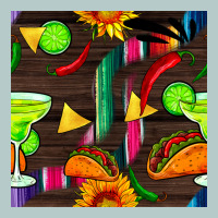 Margarita And Taco Seamless Pattern Heavy Core Tee | Teevron