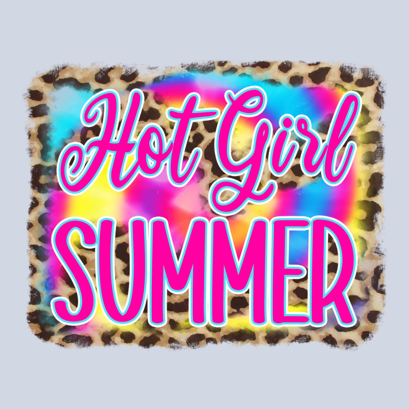 Hot Girl Summer Tie Dye Leopard Premium Sweatshirt by CowCowDesign | Teevron