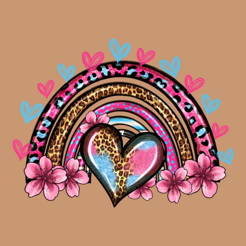 Valentine's Day Rainbow Heart Olivia Heavyweight Hoodie by OliviaCreatesArt | Teevron