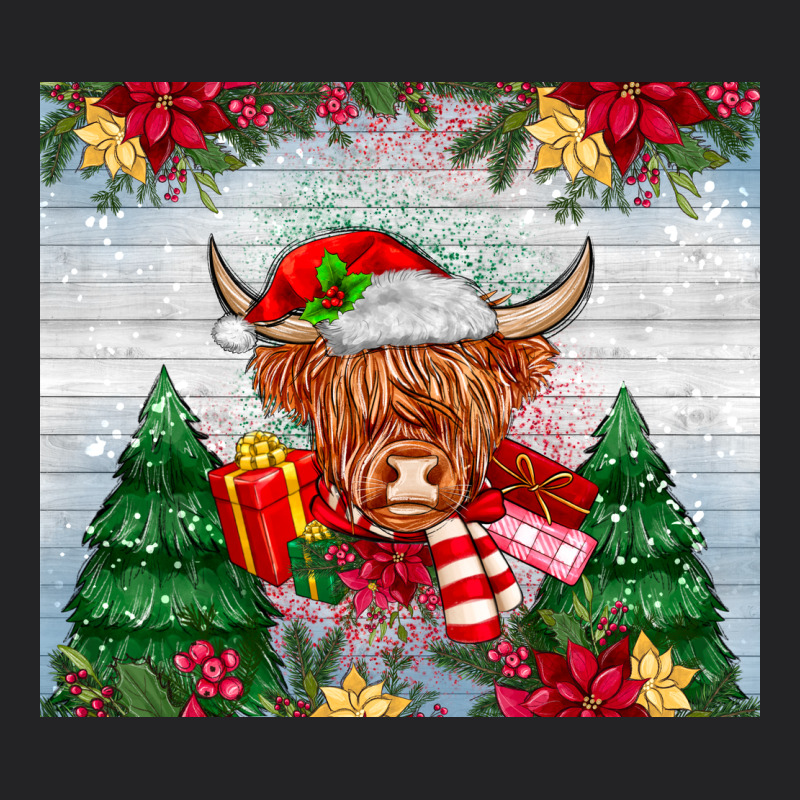 Christmas Cow Vintage Tee by MaliasSmallBusiness | Teevron