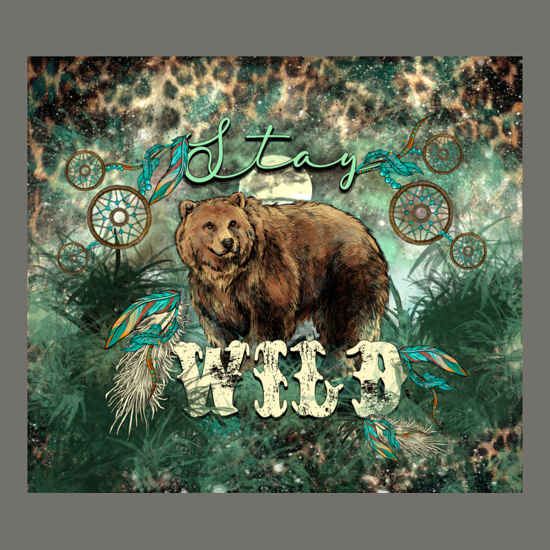Stay Wild Bear Tumbler Premium Hoodie by HowdyJamesFarm | Teevron