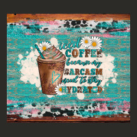 Iced Coffee Because My Sarcasm Need To Stay Hydrated Heavy Core Tee | Teevron