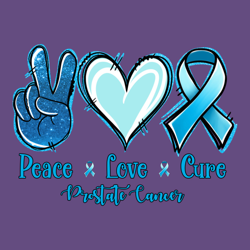 Peace Love Cure Prostate Cancer Vintage Hoodie by Jasminsmagicworld | Teevron