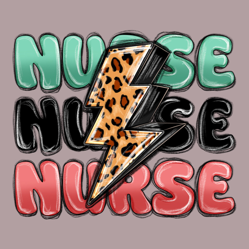 Nurse Leopard Lightning Bolt Vintage Hoodie by MaliasSmallBusiness | Teevron