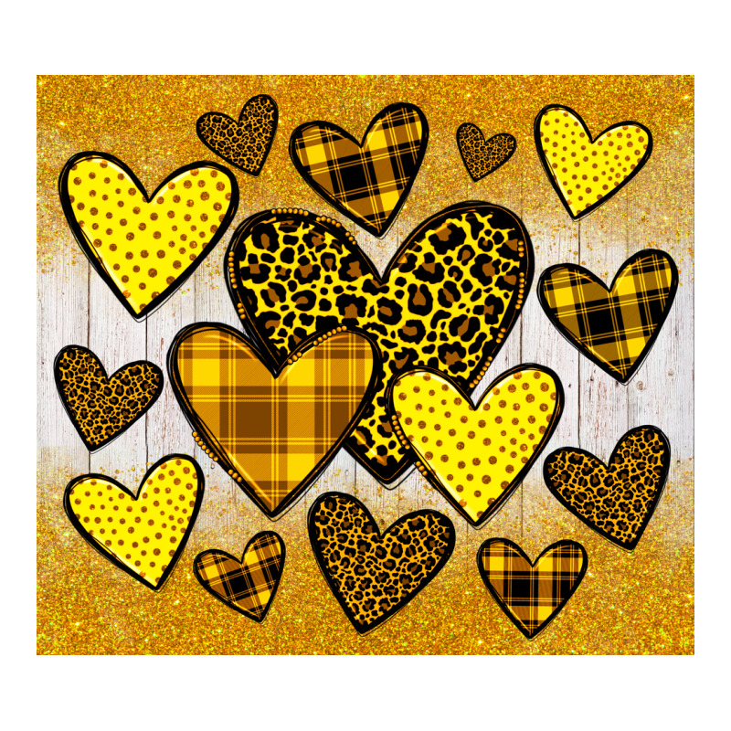 Yellow Hearts Premium Tee by JahusDesignShop | Teevron