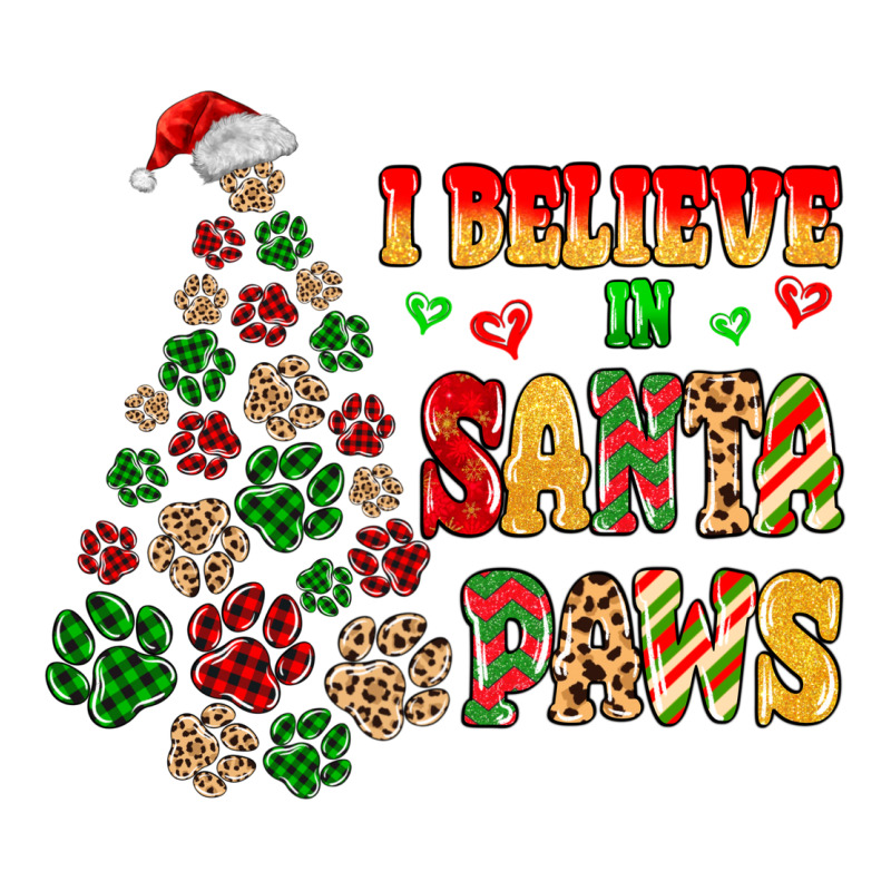 I Believe In Santa Paws Urban Heavy Tee by MaliasSmallBusiness | Teevron