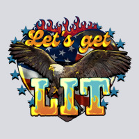 Let's Get Lit America Eagle 4th Of July Zipper Hoodie | Teevron