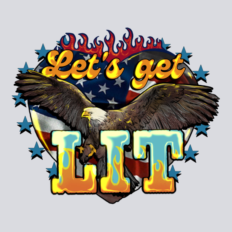 Let's Get Lit America Eagle 4th Of July Zipper Hoodie by HowdyJamesFarm | Teevron