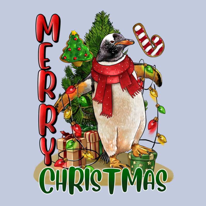 Merry Christmas Penguin Long Sleeve Tee by LillyAllenDesigns | Teevron