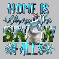 Home Is Where The Snow Falls Winter Penguin Long Sleeve Tee | Teevron