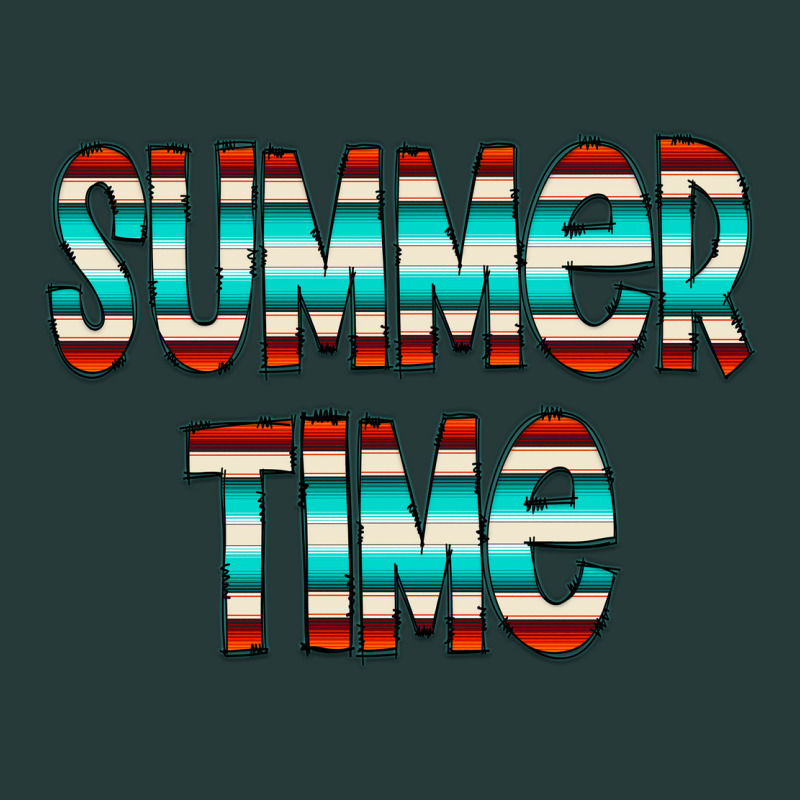Summer Time Serape Doodle Premium Sweatshirt by CowCowDesign | Teevron