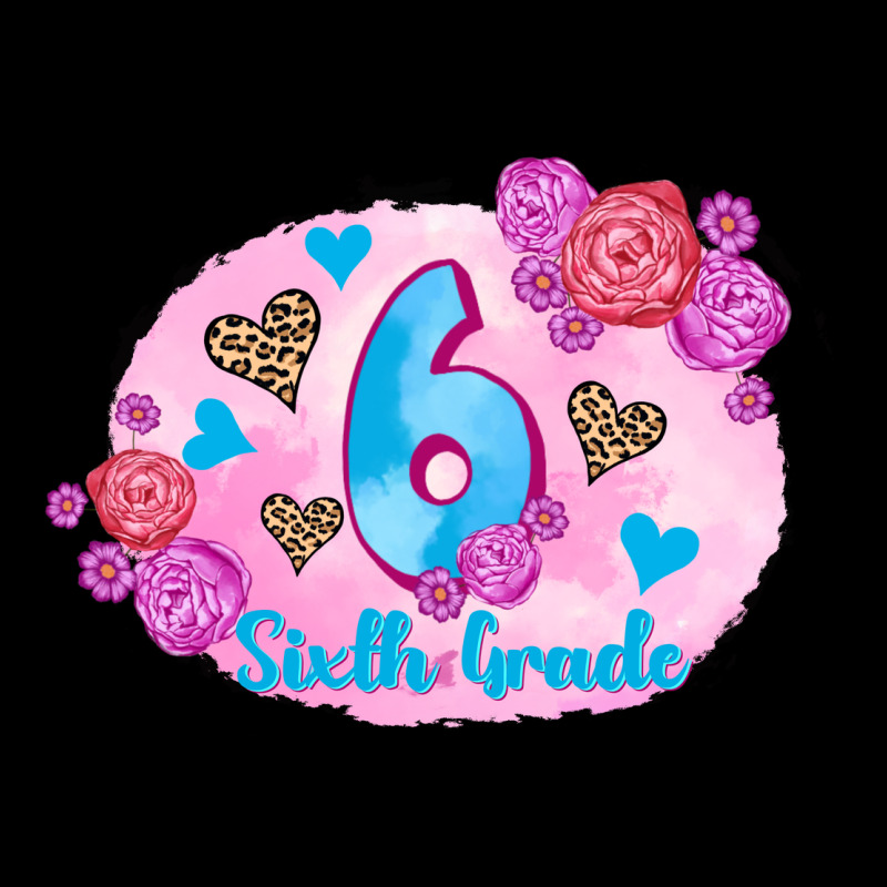 Back To School Flowers Sixth Grade 3200x2400 Premium Tee by AdoDesignShop | Teevron