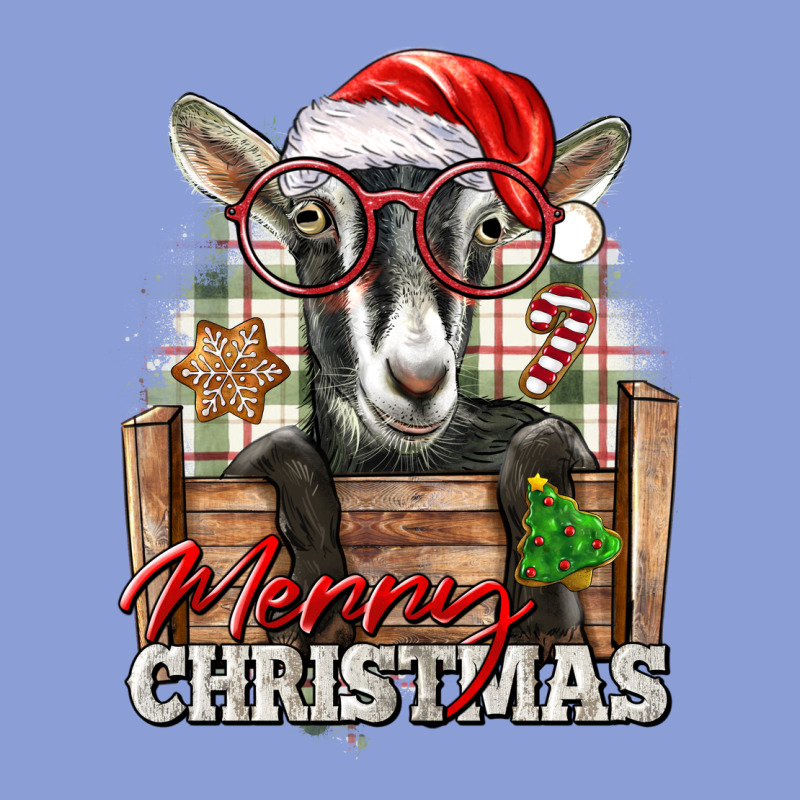Merry Christmas Alpine Goat Long Sleeve Tee by LillyAllenDesigns | Teevron