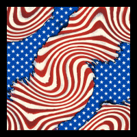 American Flag Seamless Pattern Heavy Core Tee | Teevron