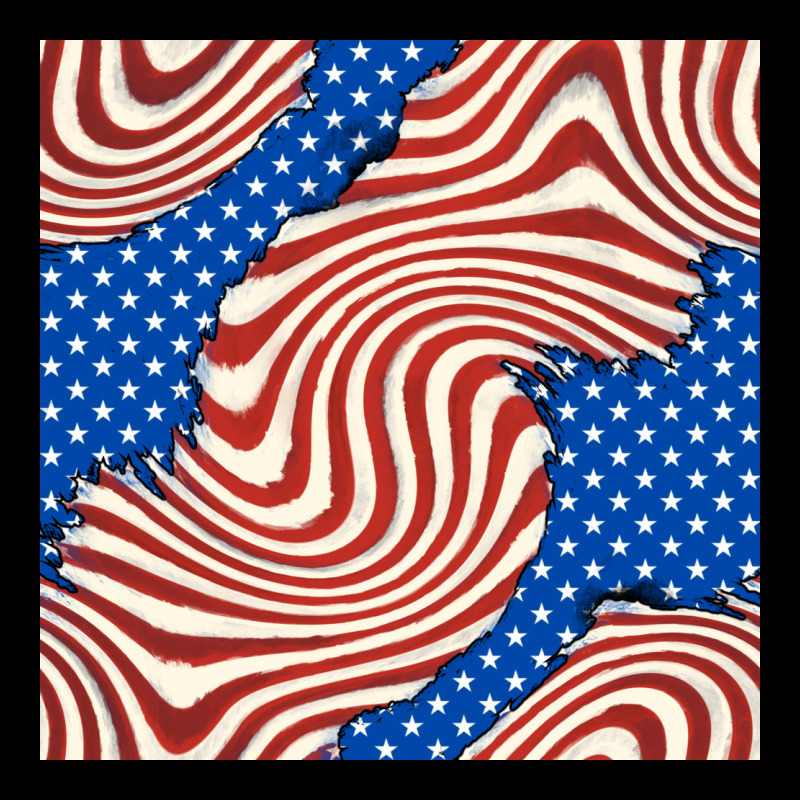 American Flag Seamless Pattern Heavy Core Tee by BundleAndBundleShop | Teevron