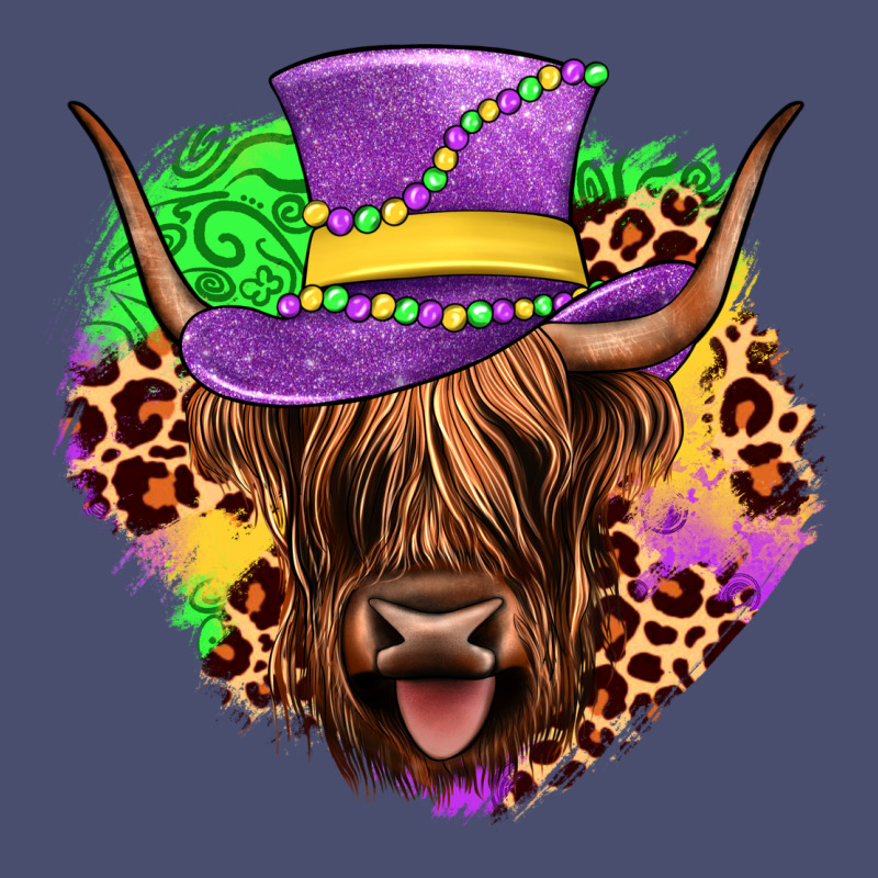 Highland Cow Mardi Gras Vintage Tee by JahusDesignShop | Teevron