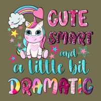 Cute Smart And A Little Bit Dramatic With Unicorn Vintage Hoodie | Teevron