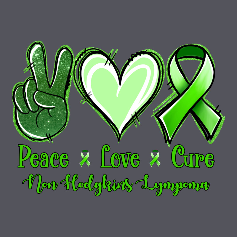 Peace Love Cure Non Hodgkins Lympoma Vintage Hoodie by Jasminsmagicworld | Teevron