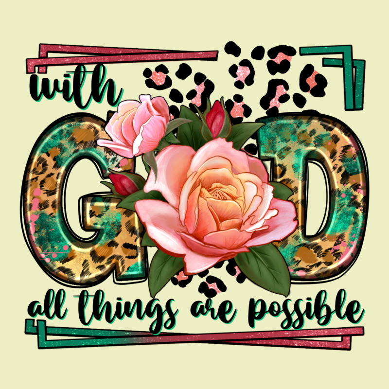 With God All Things Are Possible Leopard Frame Urban Hoodie by LillyAllenDesigns | Teevron