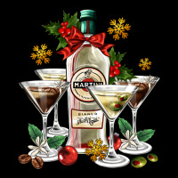 Christmas Martini  And Martini Bottle Ladies Tee | Teevron
