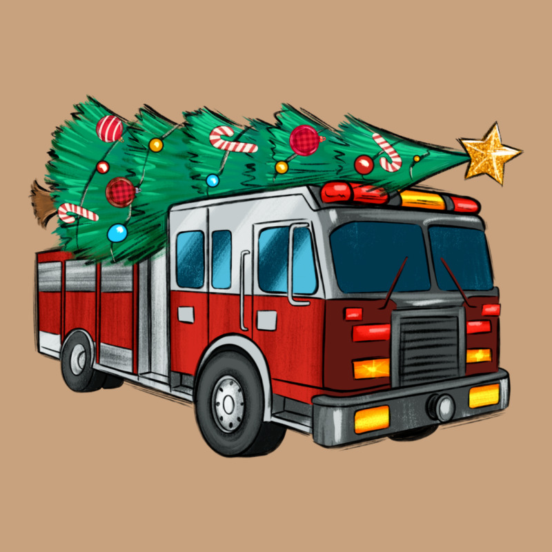 Christmas Fire Truck Vintage Tee by MaliasSmallBusiness | Teevron