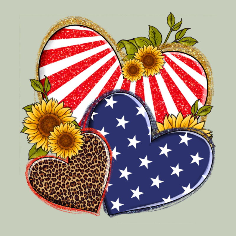 America Heart And Sunflower Ladies Tee by Artiststas | Teevron