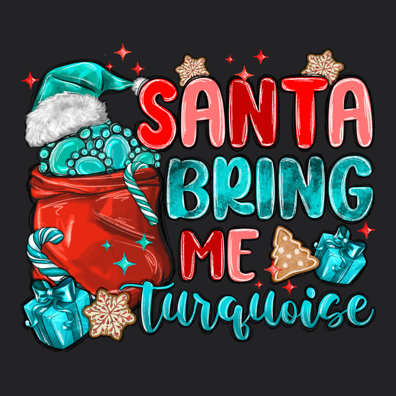 Santa Bring Me Turquoise Vintage Tee by MaliasSmallBusiness | Teevron