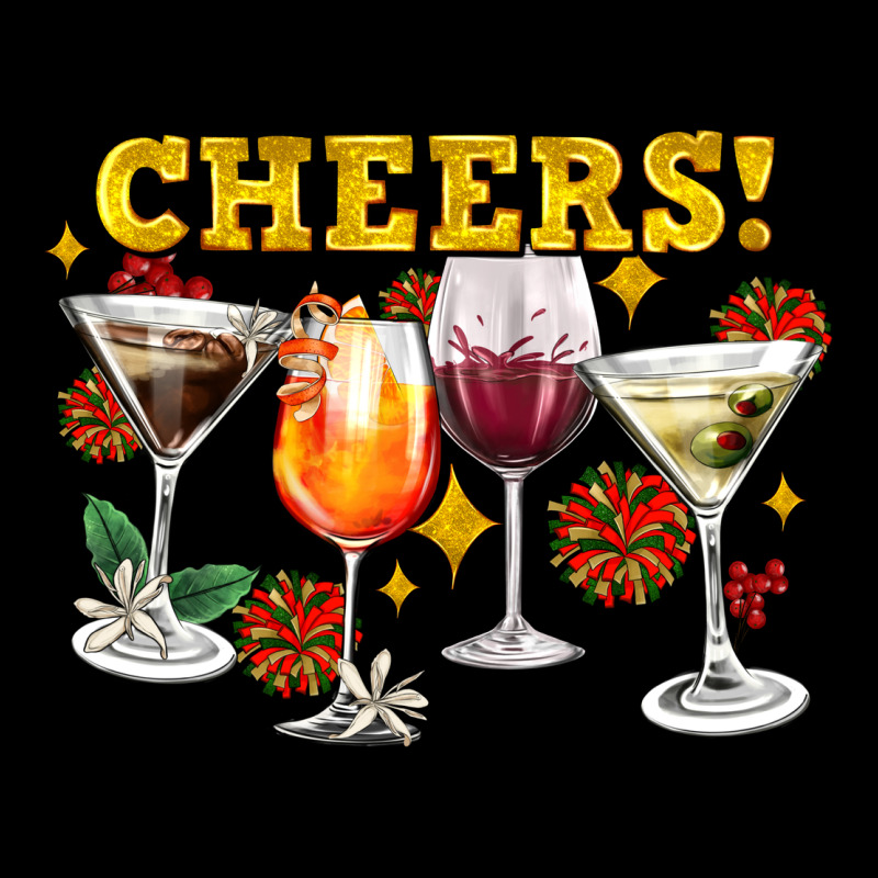 Cheers Christmas Coctail Ladies Tee by AdoDesignShop | Teevron