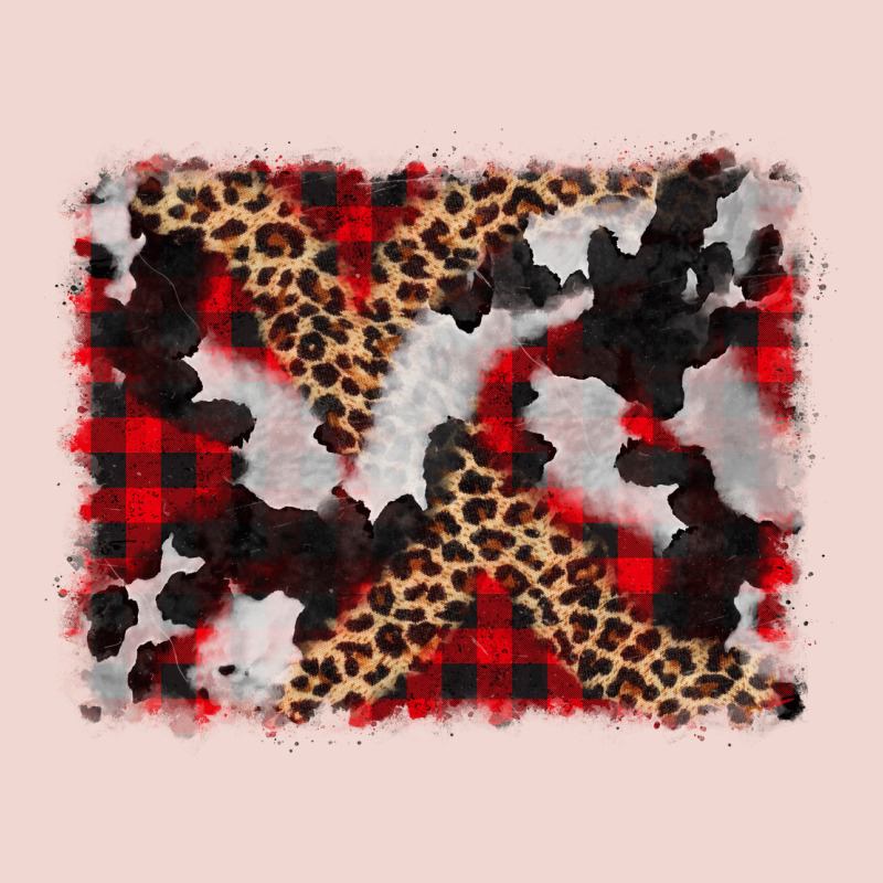 Cowhide Buffalo Plaid Leopad Background Premium Sweatshirt by CowCowDesign | Teevron