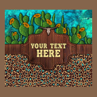 Preview Custom Cactus And Sunflowers Leopard Turquoise Premium Tee | Teevron