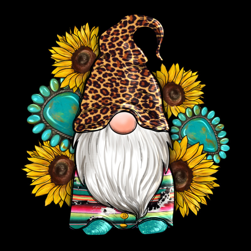 Western Gnomes Sunflowers Gemstones Leopard Serape Cowhide Glitter Ladies Tee by Artiststas | Teevron