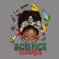 Science Teacher Afro Messy Bun Vintage Tee | Teevron