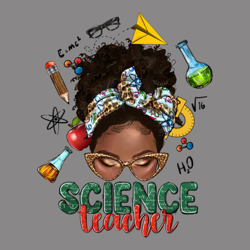 Science Teacher Afro Messy Bun Vintage Tee by NancyCooperArtShop | Teevron