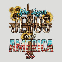 She Loves Jesus And America Too Sunflower Zipper Hoodie | Teevron