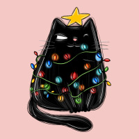 Christmas Cat With Lights Urban Heavy Tee | Teevron