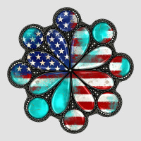 American Flag Turquoise Gemstone 4th Of July Premium Hoodie | Teevron