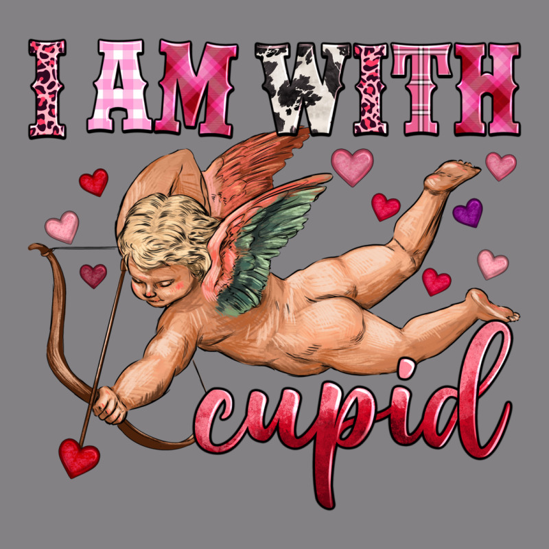 I Am With Cupid Heavyweight Hoodie by OliviaCreatesArt | Teevron