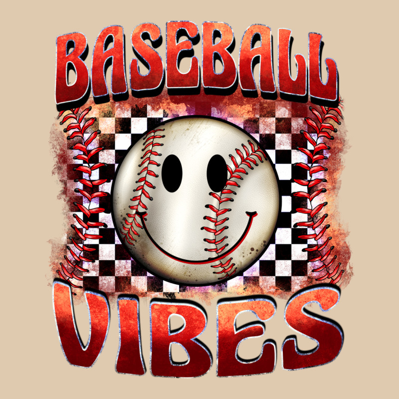 Baseball Vibes Smiley Face Heavyweight Sweatshirt by BarkalooDesign | Teevron