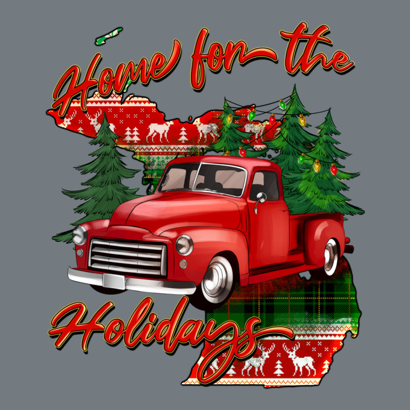 Home For The Holidays Michigan Heavyweight Sweatshirt by BarkalooDesign | Teevron