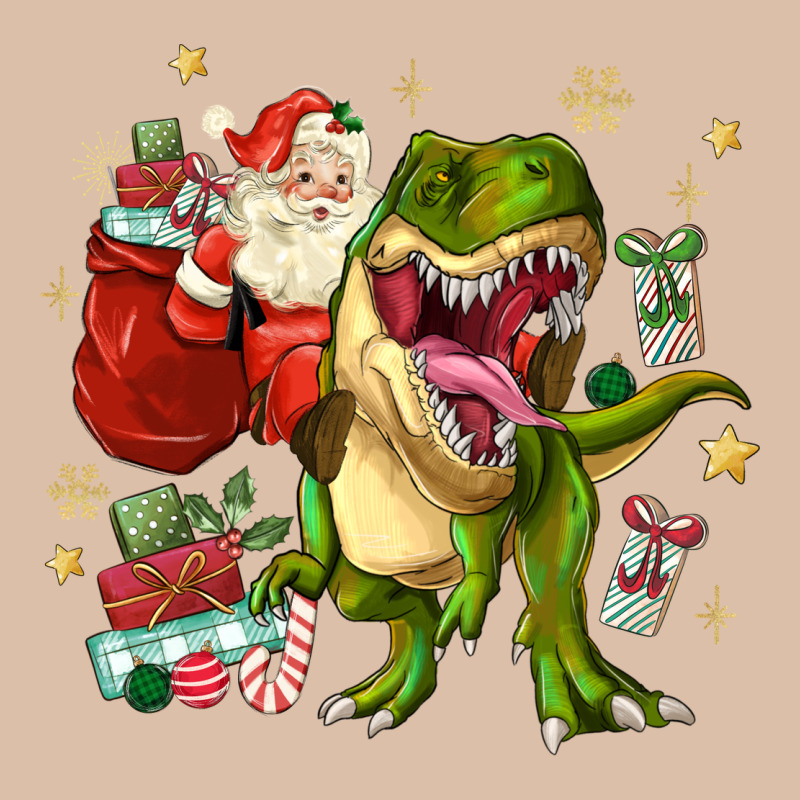 Christmas Dinosaur Urban Heavy Tee by MaliasSmallBusiness | Teevron