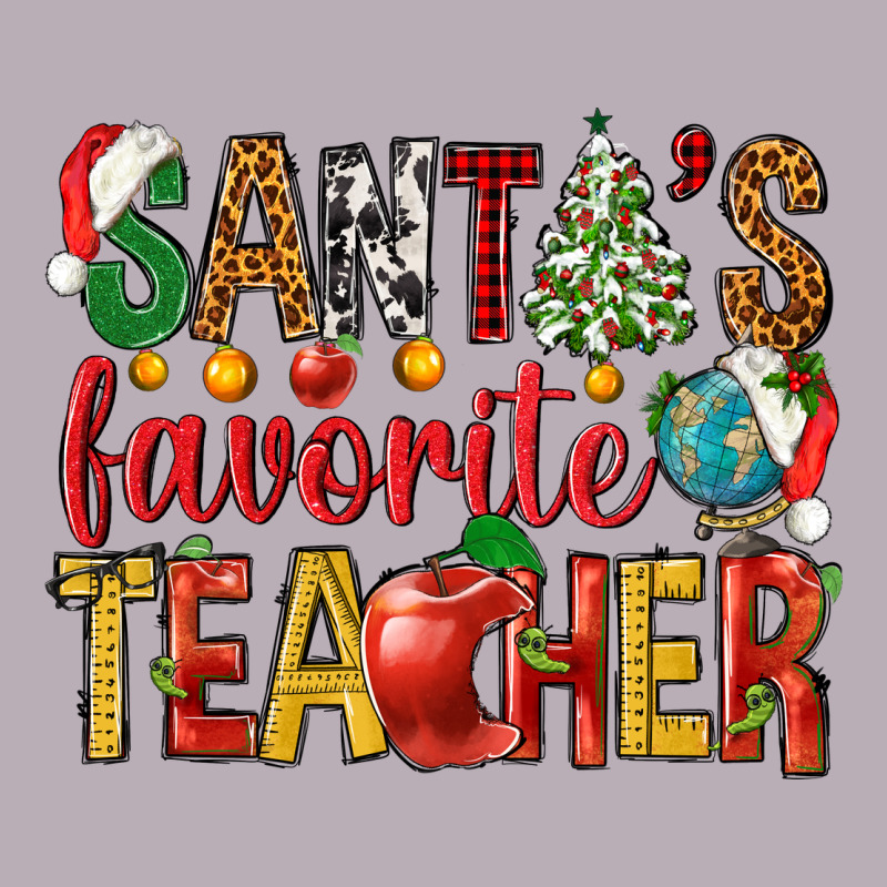 Santas Favorite Teacher Vintage Tee by NancyCooperArtShop | Teevron
