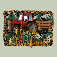 Merry Christmas Farm Tractor Ladies Tee | Teevron